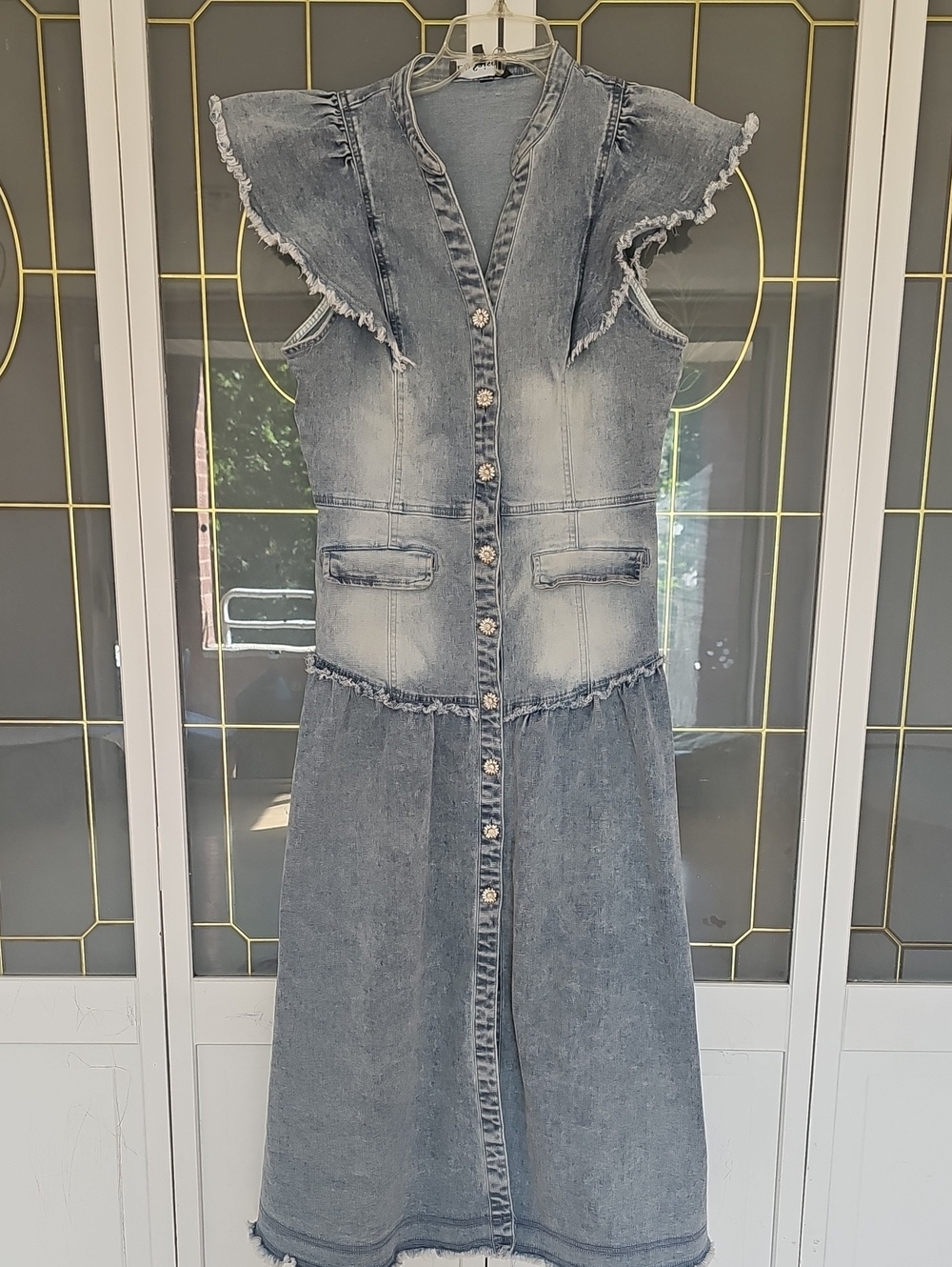 En Saison Light Blue Denim Dress